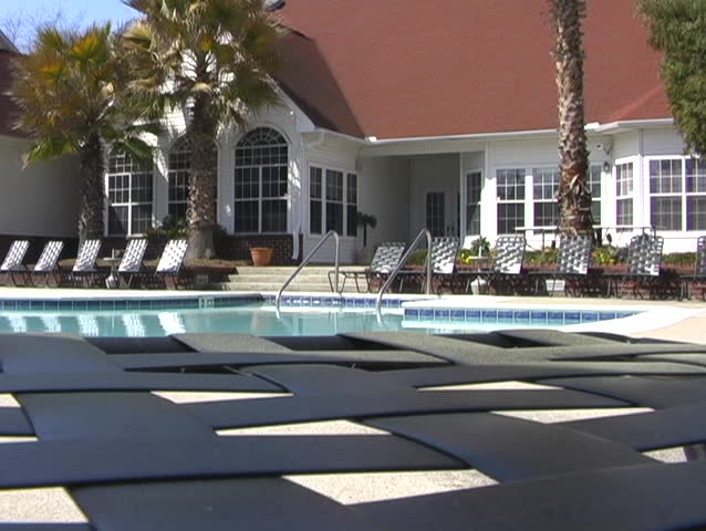Lounge Chair View Of Apartment Clubhouse