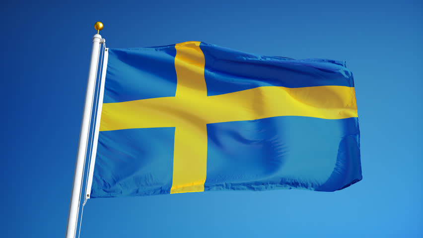 Sweden Flag Waving In Slow Stock Footage Video 100 Royalty Free 15478501 Shutterstock