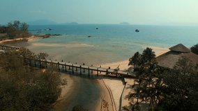 aerial view of payam island ranong southern of thailand