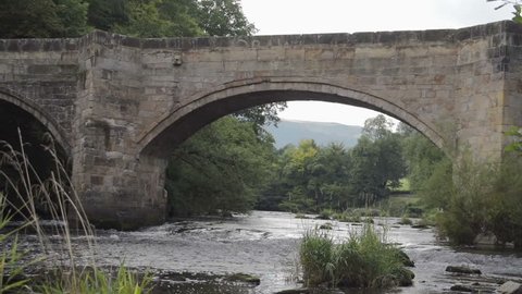 Old Welsh Bridge Over The River Dee