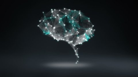 Brain connect digital lines, expanding artificial intelligence