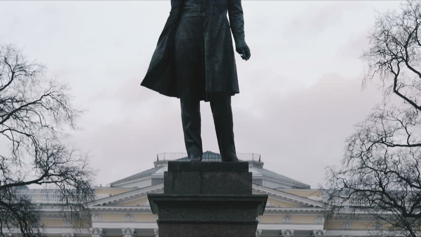 Monument to the writer Pushkin