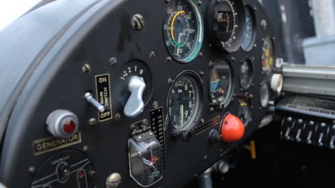 Cockpit aircraft airplane 
