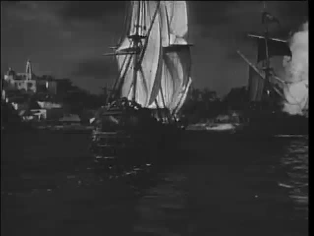 Historical recreation of 17th century battle at sea