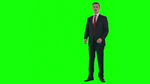 Chroma Key Video Weatherman Presenting Weather Stock Footage Video (100 ...