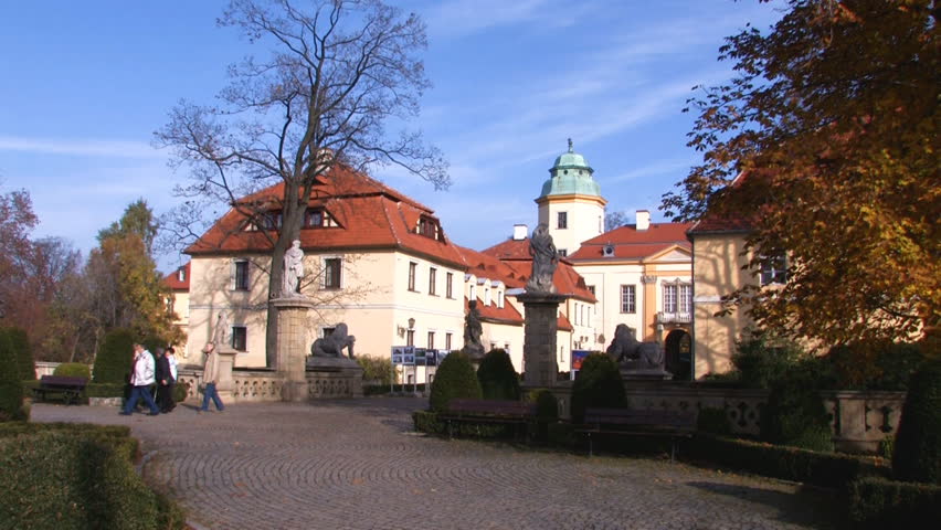Big palace in Ksiaz, Poland 