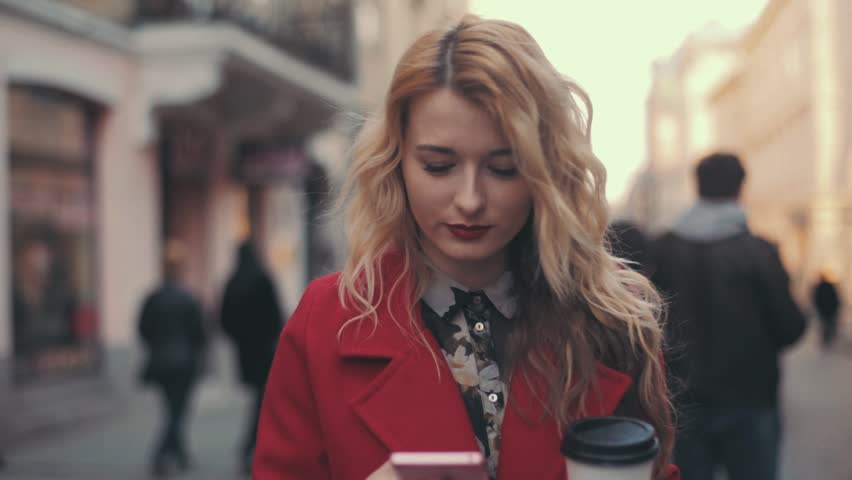 smart red coat