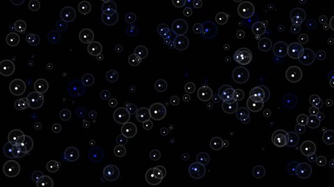 computer generated bubbles against a black background - easy to composite into your own shots