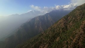 Aerial view of Himalayan mountain