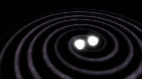 Computer generated, Artist visualise Gravitational wave.