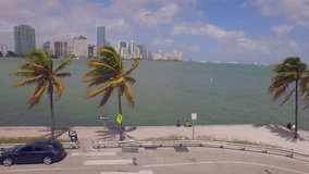Aerial video of Brickell Miami FL