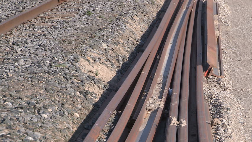 Waterloo, Ontario, Canada September 2015  Light rail transit tracks being installed for new rapid transit line