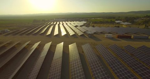 solar panels Stock Video