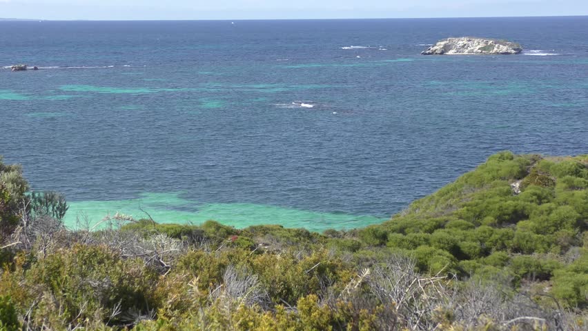 Scenic Coastline of Rottnest Island in Western Australia, opposite the states capital Perth.