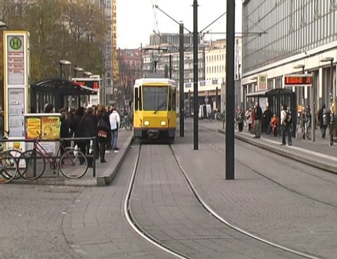 Berlin tram (Alexanderplatz station) (Editorial)