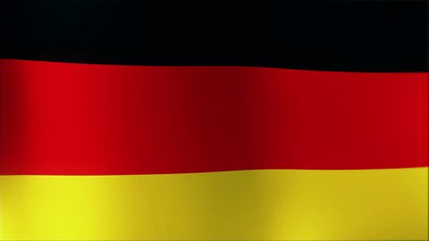 Textured GERMAN satin cotton flag with wrinkles and seams
