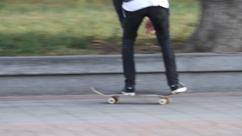 Jumping Skateboarder Stock Video