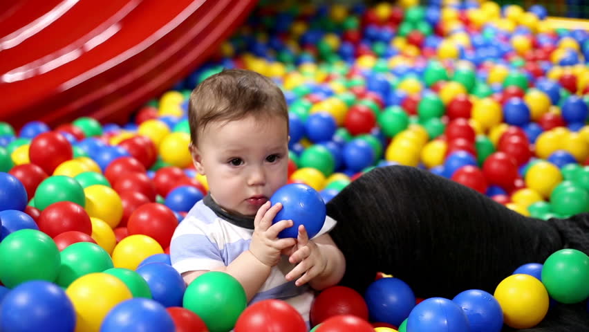 baby playing ball