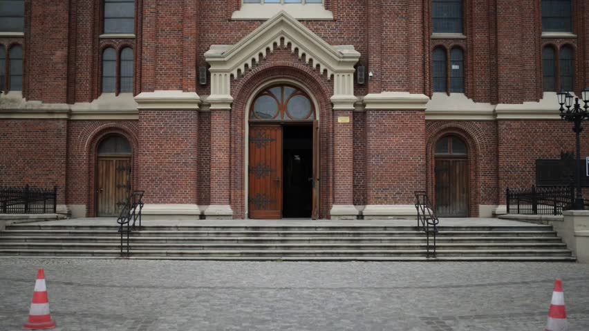 The Roman Catholic Church of the Most Holy Name of Jesus Jesuits (until 1945. Lutheran church of St. John), 1884, the neo-Romanesque - st. Sienkiewicz 60, Lodz, Poland.