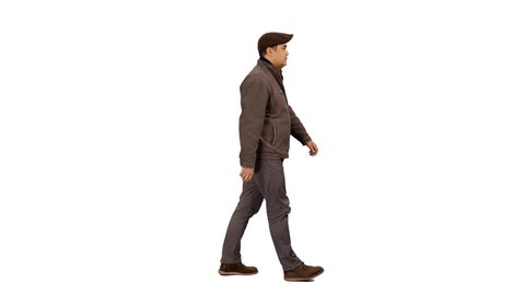 person walking png side view