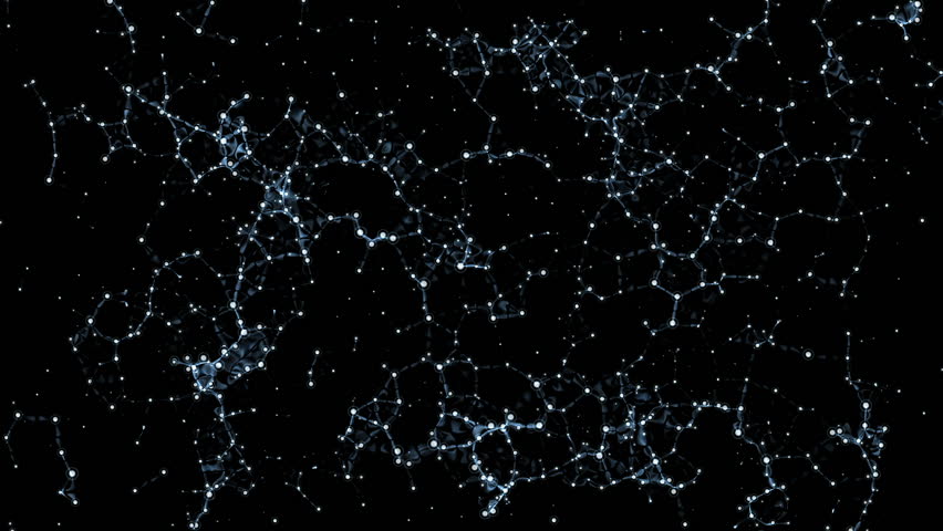 Molecules Motion animated background. Molecules bonding.