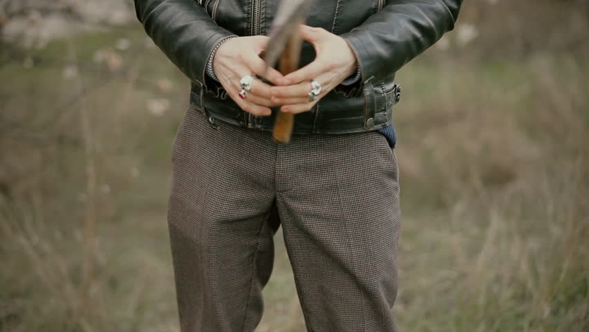 Crazy maniac hiding in the woods 
