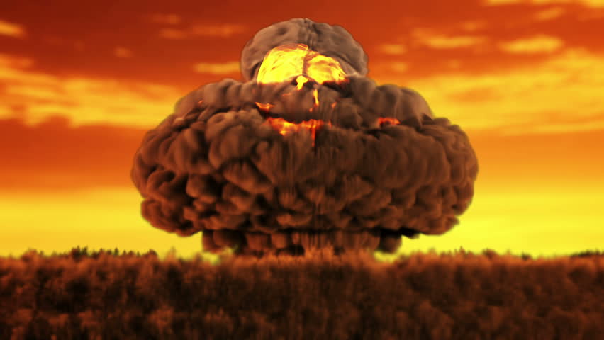 Animation of a Nuclear Blast Stock Footage Video (100% Royalty-free