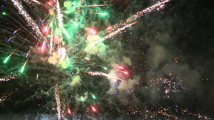Markham, Ontario, Canada July 2015 Canada day holiday spectacular fireworks display
