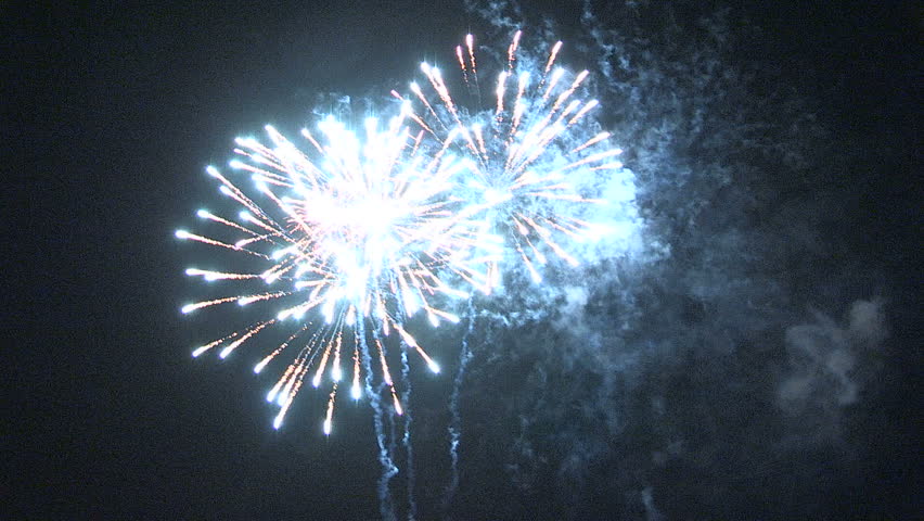 Markham, Ontario, Canada July 2015 Canada day holiday spectacular fireworks display
