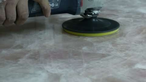 Professional Marble polishing in factory 