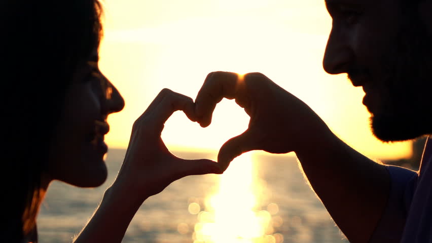 Couple Making Heart Symbol With Stock Footage Video 100 Royalty Free Shutterstock