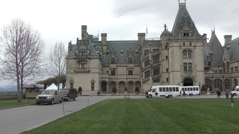ASHEVILLE - MARCH 14: Visitors enjoy a day at the Biltmore Estate near Asheville, North Carolina, a major tourist attraction built in the early 20th century, on March 14, 2016