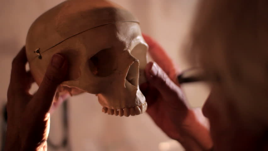 Professor human skull watching doctor | Shutterstock HD Video #15756736