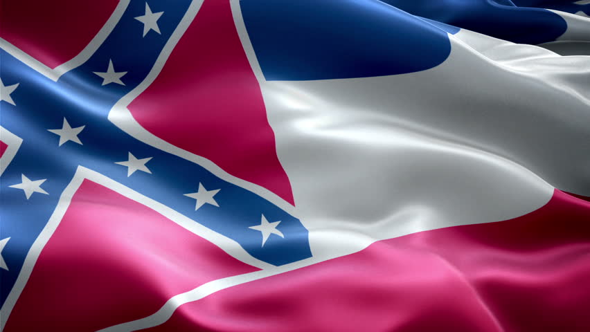 This is the surging effected flag of Mississippi which is a state of united states
