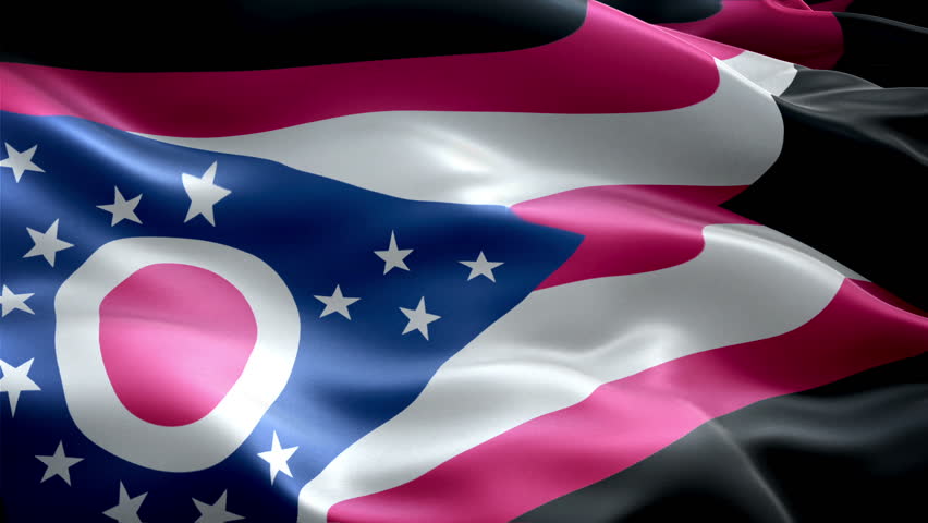 This is the surging effected flag of Ohio which is a state of united states