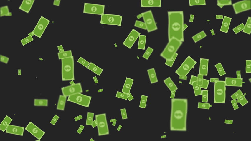 Flying Cartoon Money In Slow Stock Footage Video 100 Royalty Free Shutterstock
