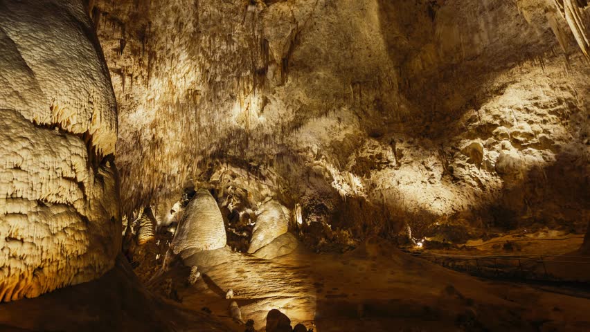 Big Room in Carlsbad Caverns National Park - Time Lapse