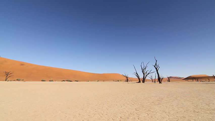 Girl walking in the desert 