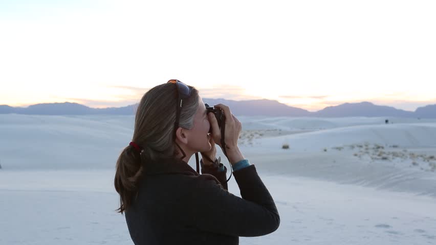 Landscape of the White Sands in New Mexico. White Sands, NM : February, 2016