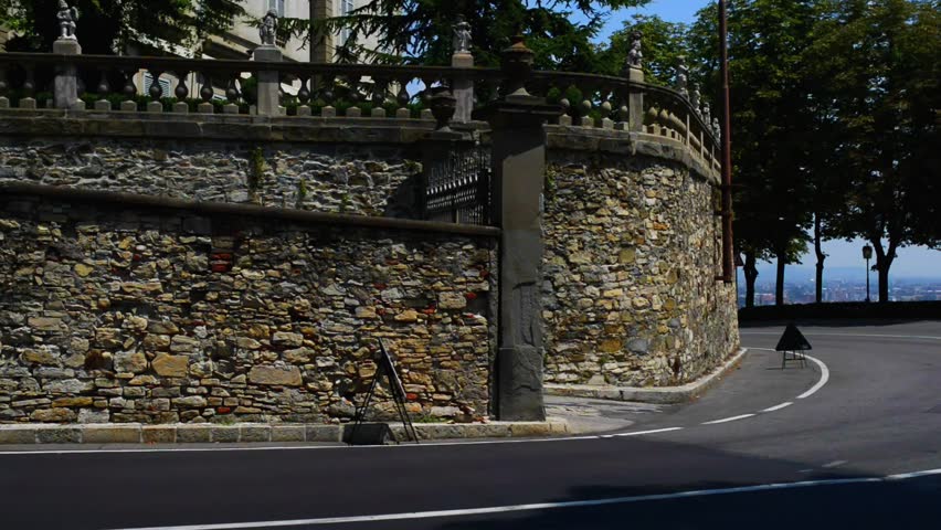 Bergamo is a city in Lombardy, Italy. The foothills of the Bergamo Alps begin immediately north of the town.