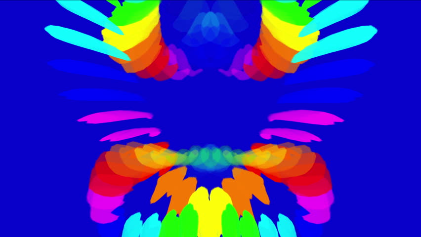 4k Abstract colored Indian rainbow feathers background,neon print spectrum,energy background,lotus pattern backdrop. 3281_4k | Shutterstock HD Video #15875803