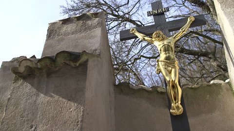 Jesus Christ near castle Karlstejn, Czech republic