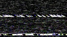 VHS TV Noise Footage, black and white