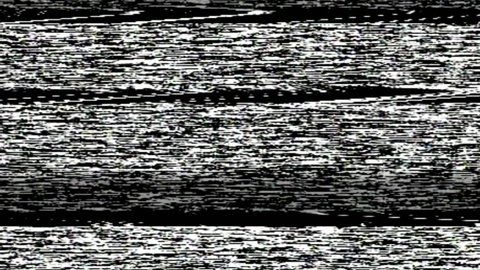 VHS TV Noise Footage, black and white