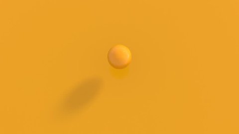 splashing orange paint in slow motion, alpha channel included (FULL HD, 4K) top view, beautiful crown splash of orange juice