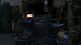 Blacksmith Working. A great piece of stock in 4k definition, perfect for film, tv, documentaries, reality TV, trailers, infomercials and more!