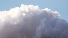 Close-up View on Smoke Clouds. Air Polution Concept. 4K Ultra HD 3840x2160 Video Clip