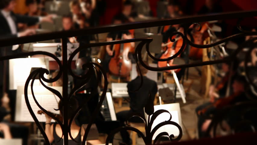 view on orchestra in theatre