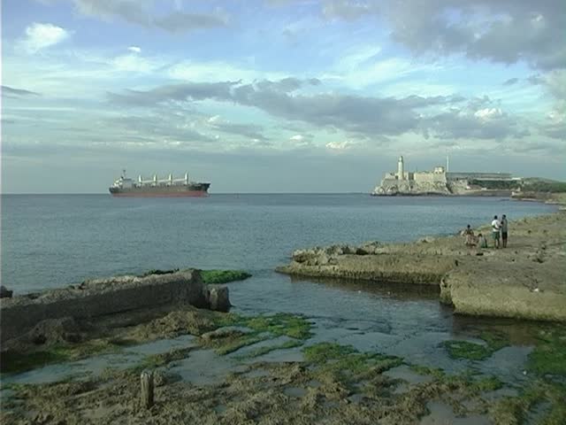 Cargo ship in Havana - 1
