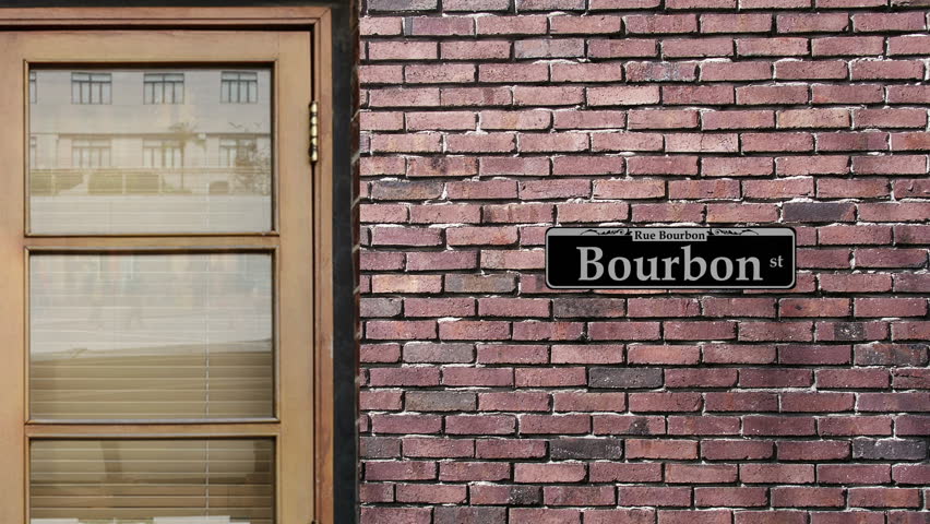 Bourbon street sign. The world